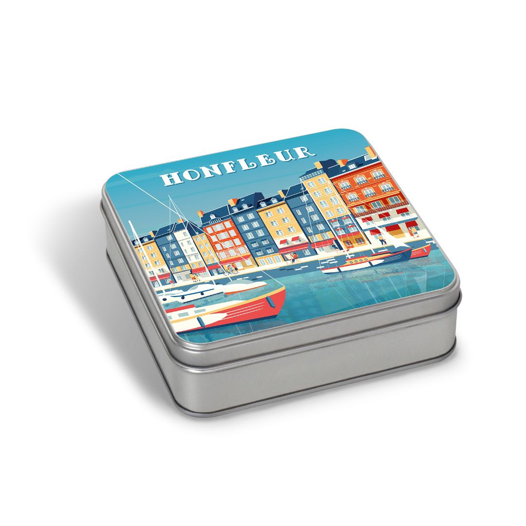 Achat Boîte carrée Honfleur sablés normands en ligne 1 