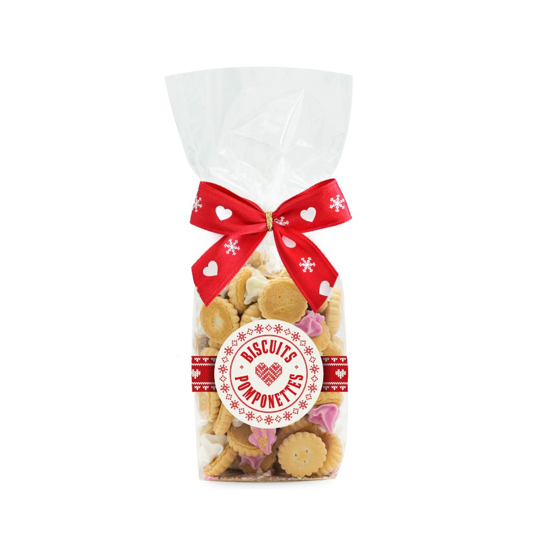 Achat Sachet cœur rouge pomponettes en ligne 1 