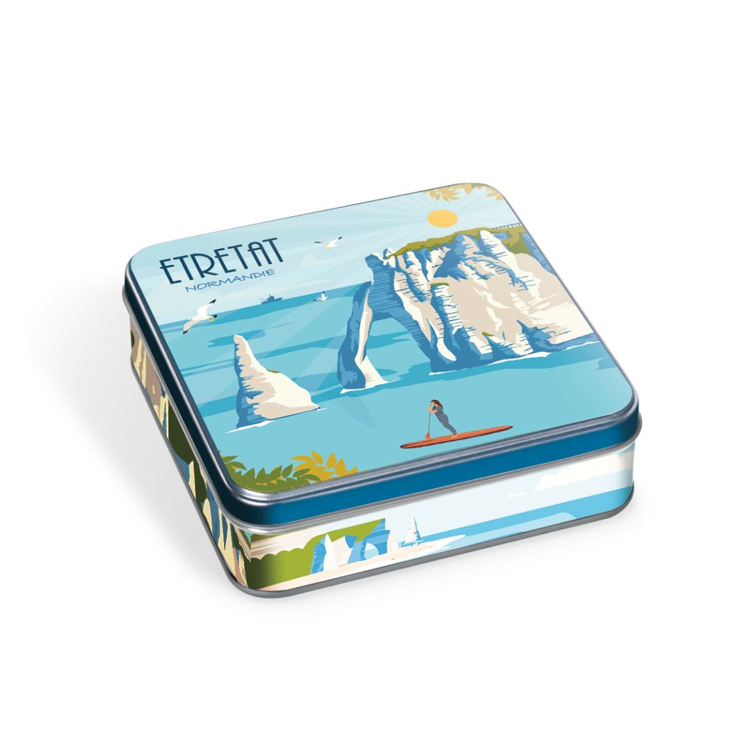 Achat Boîte carrée Étretat paddle sablés normands en ligne 1 