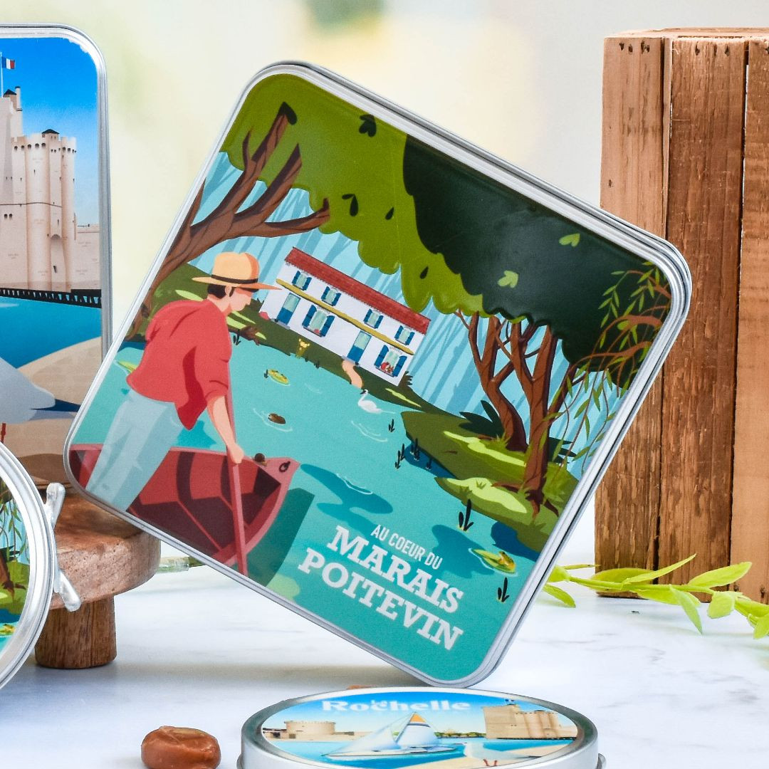 Achat Boîte carrée Marais Poitevin galettes charentaises en ligne 3 