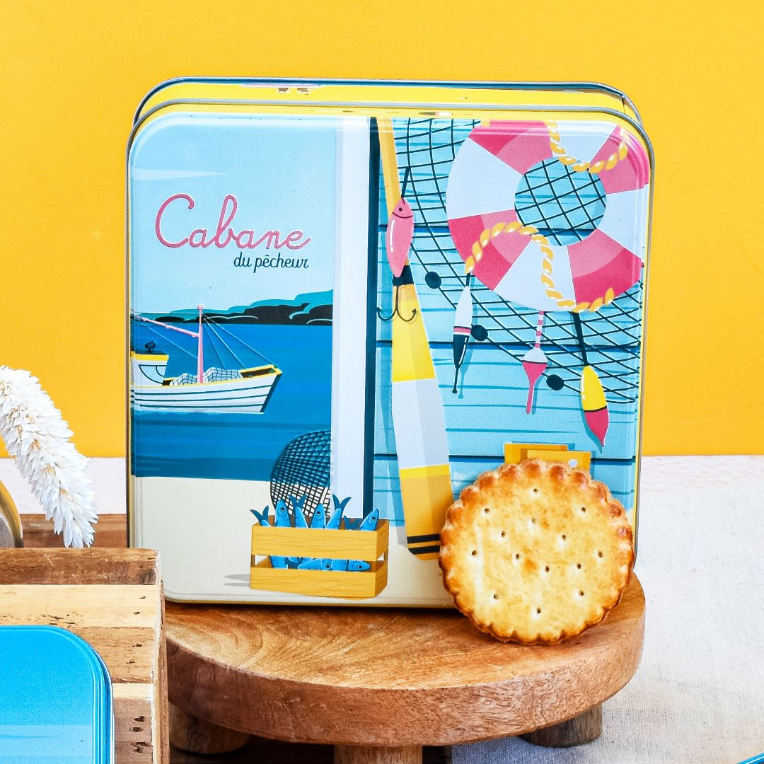 Achat Boîte carrée cabane du pêcheur galettes pur beurre en ligne 3 