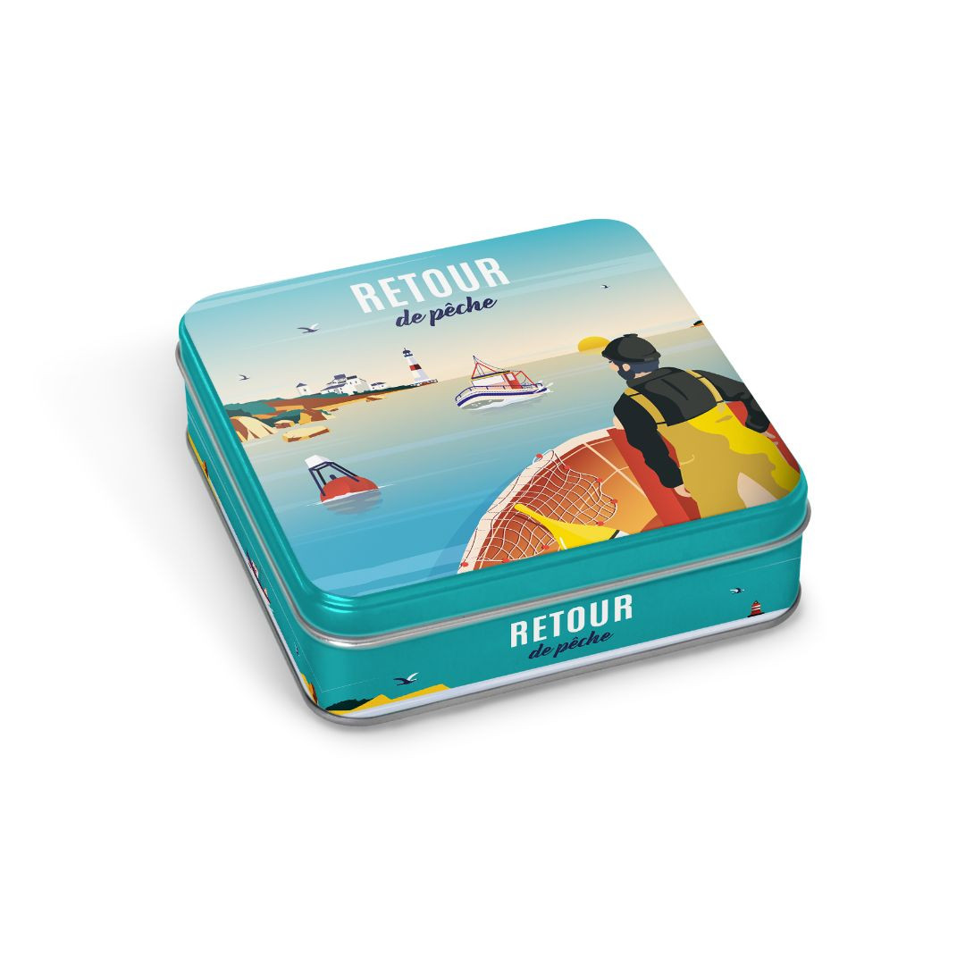 Achat Boîte carrée retour de pêche galettes pur beurre en ligne 1 