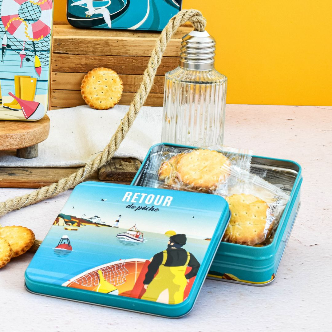Achat Boîte carrée retour de pêche galettes pur beurre en ligne 3 