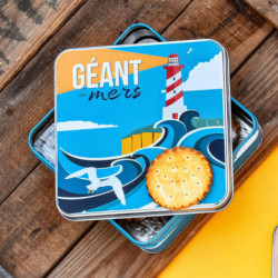 Boîte carrée géant des mers galettes pur beurre