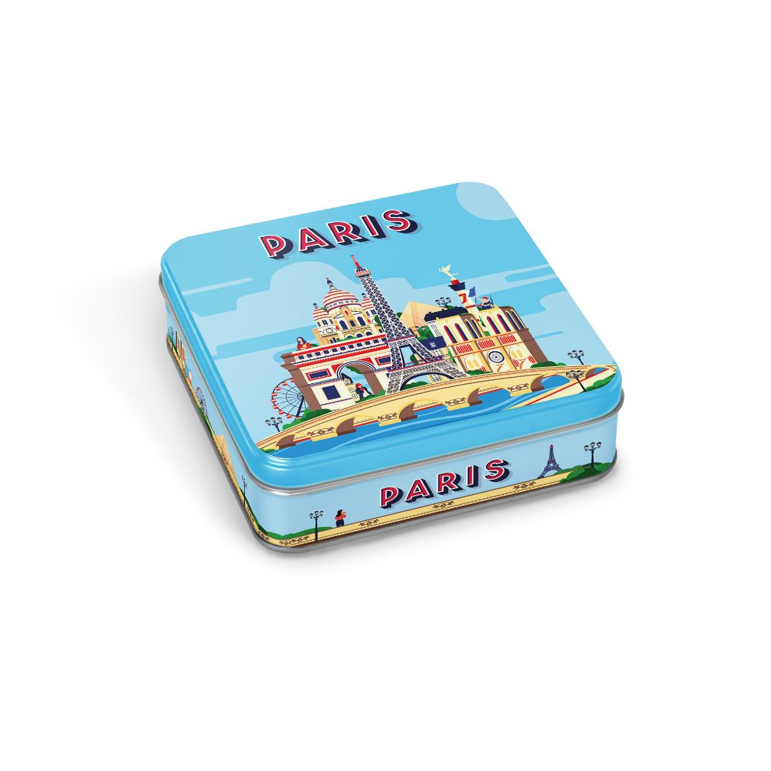 Achat Boîte carrée tour à Paris galettes pur beurre à la fleur de sel en ligne 1 