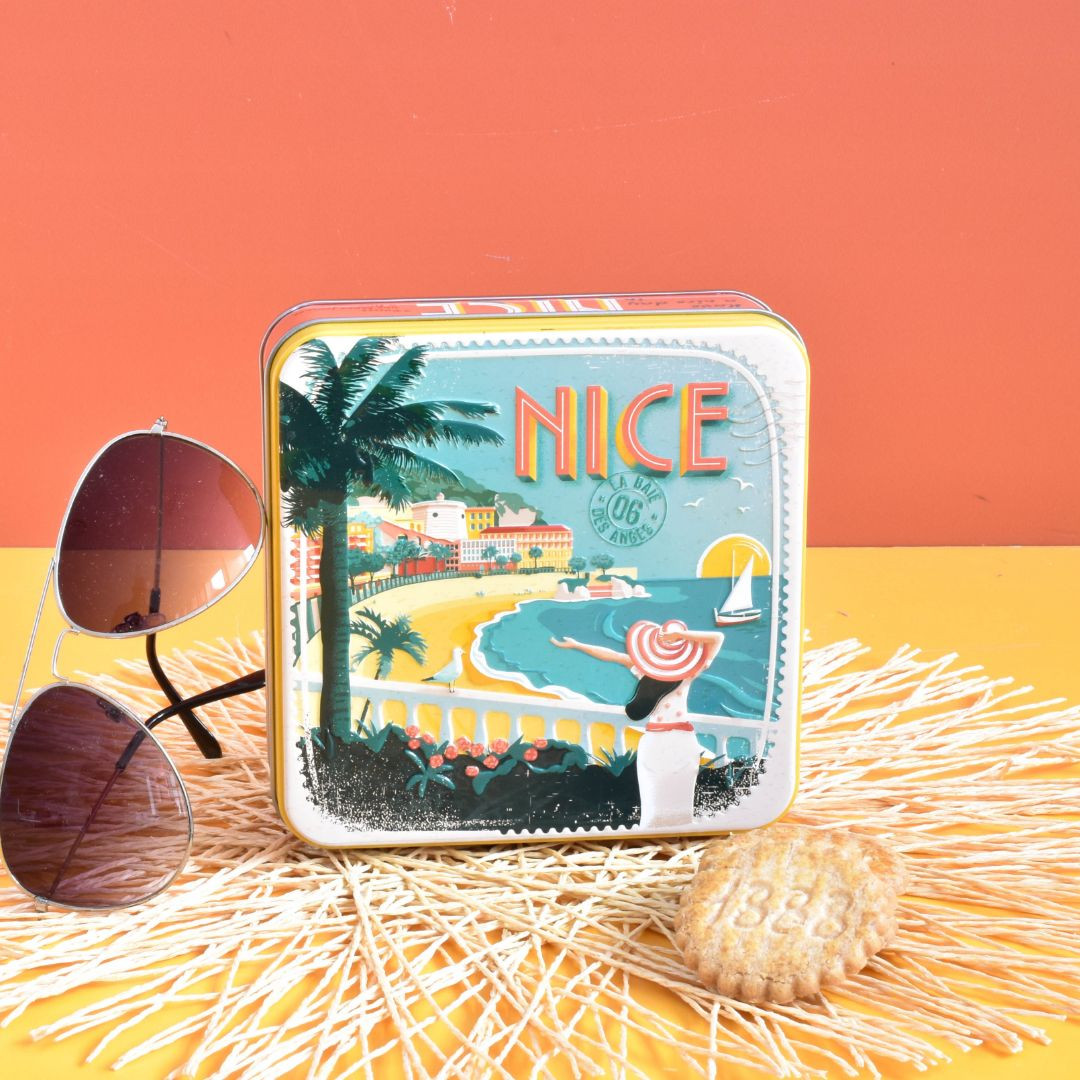 Achat Boîte carrée Nice baie des anges galettes nature en ligne 2 