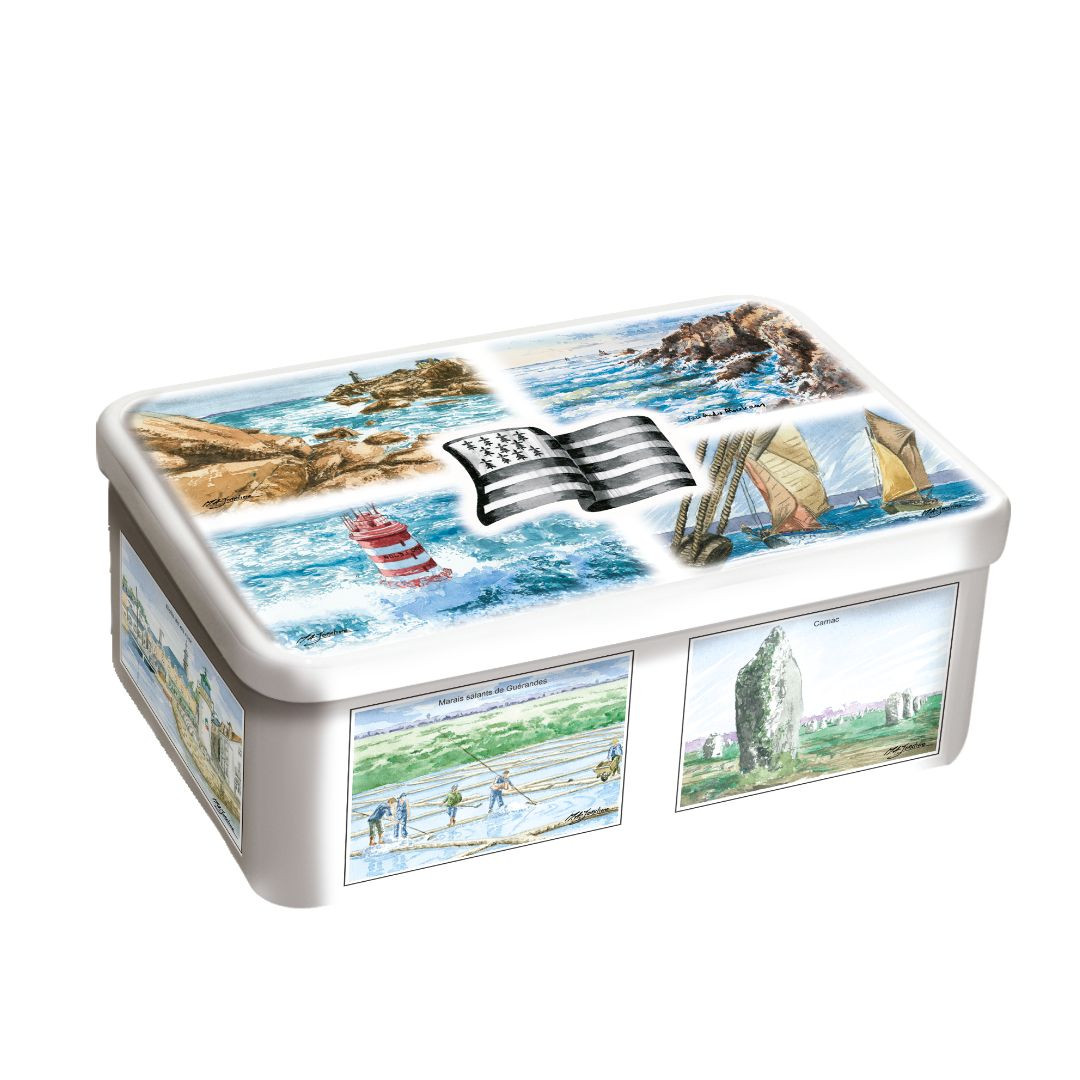Achat Boîte sucre 10 vues Bretagne assortiment breton palets et galettes en ligne 1 