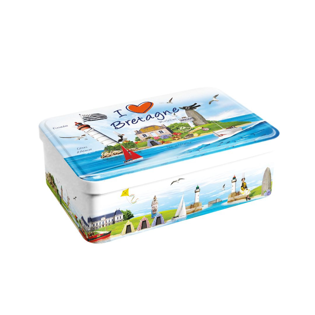 Achat Boîte sucre I love Bretagne assortiment breton palets et galettes en ligne 1 
