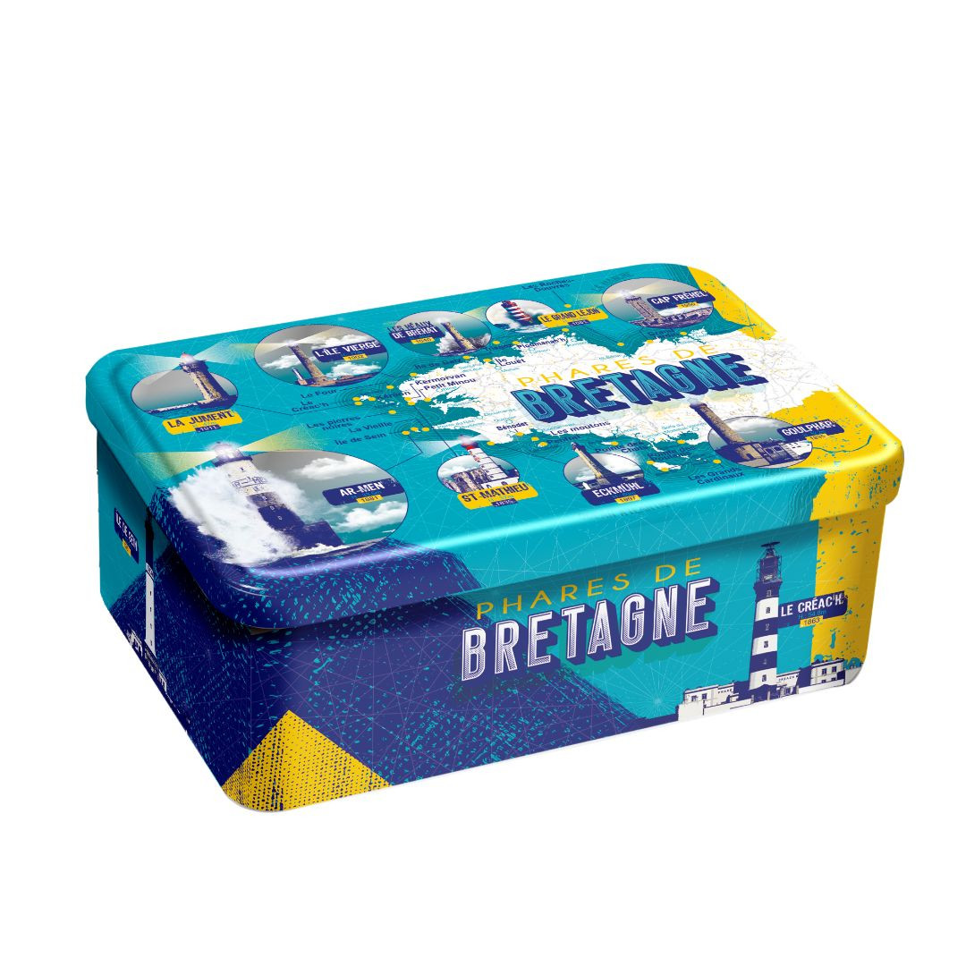 Achat Boîte sucre phares de Bretagne assortiment breton palets et galettes en ligne 1 