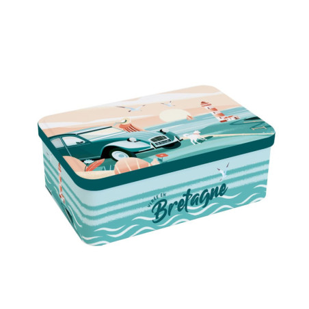 Boîte sucre 2 chevaux assortiment breton palets et galettes