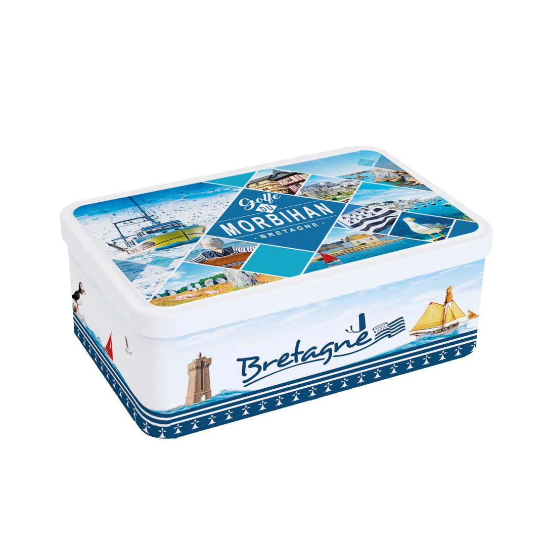 Achat Boîte sucre golfe du Morbihan Bretagne assortiment palets et galettes en ligne 1 