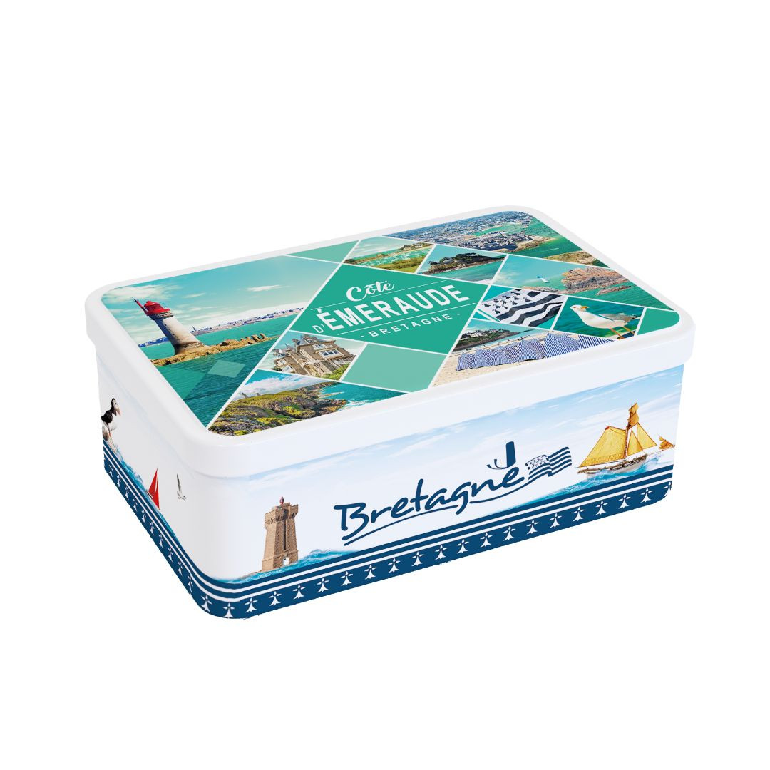Achat Boîte sucre Saint Malo Bretagne assortiment palets et galettes en ligne 1 