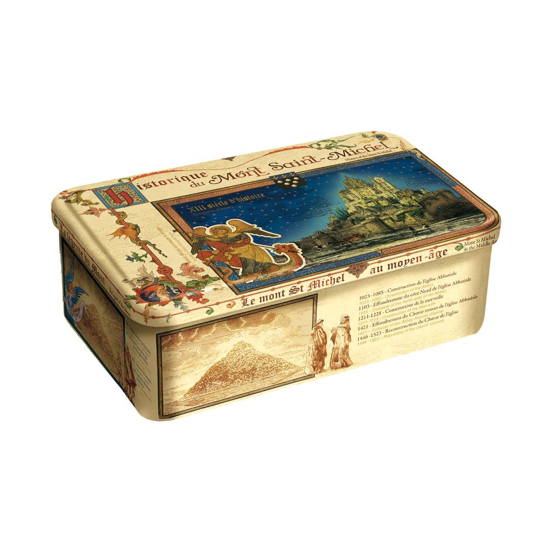 Achat Boîte sucre Mont-Saint-Michel historique assortiment palets et galettes en ligne 1 