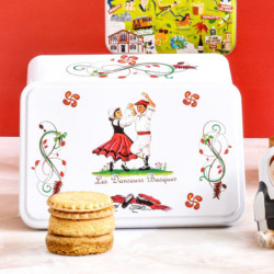 Boîte sucre danseurs basques assortiment palets et galettes