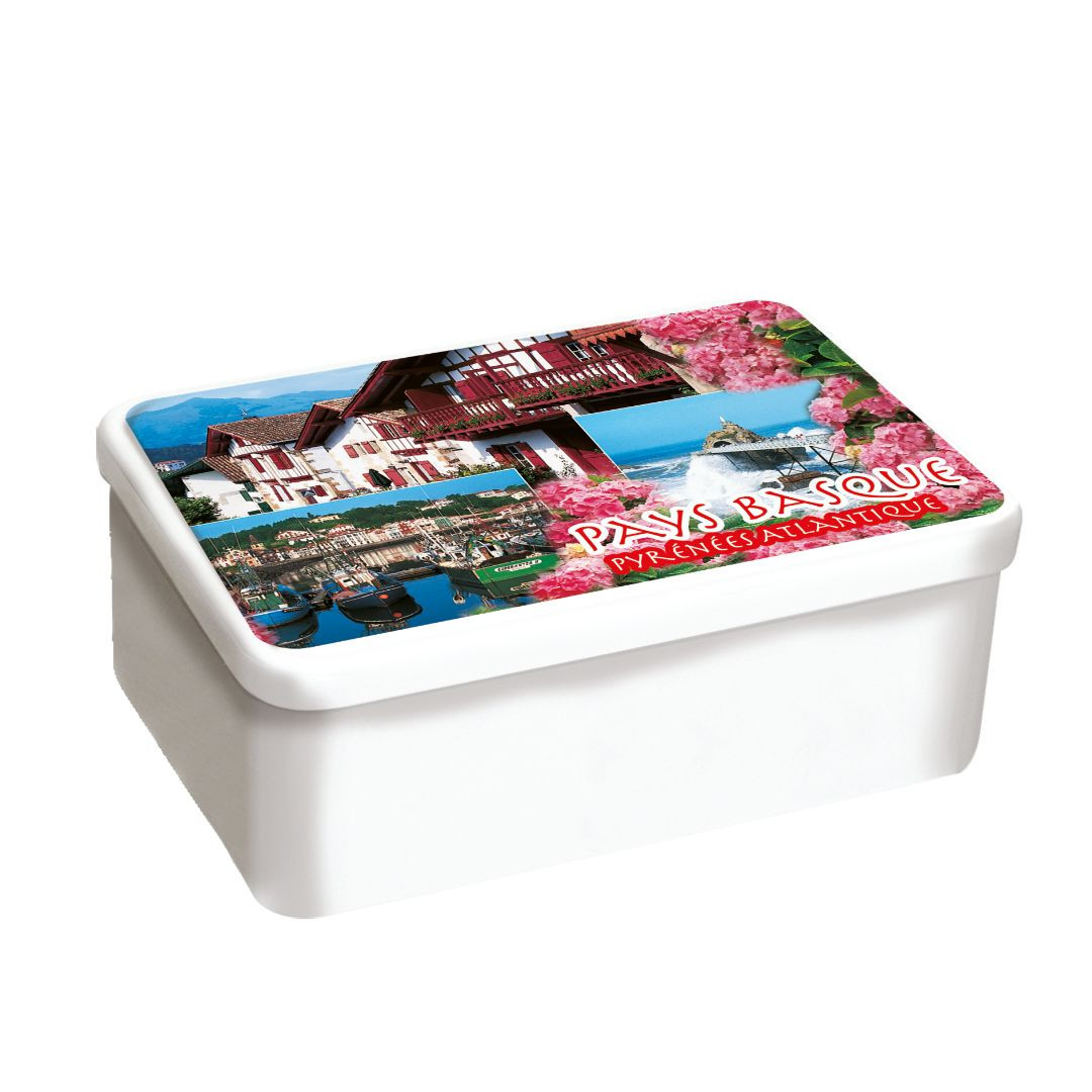 Achat Boîte sucre multivues Pays Basque fleur assortiment palets et galettes en ligne 1 