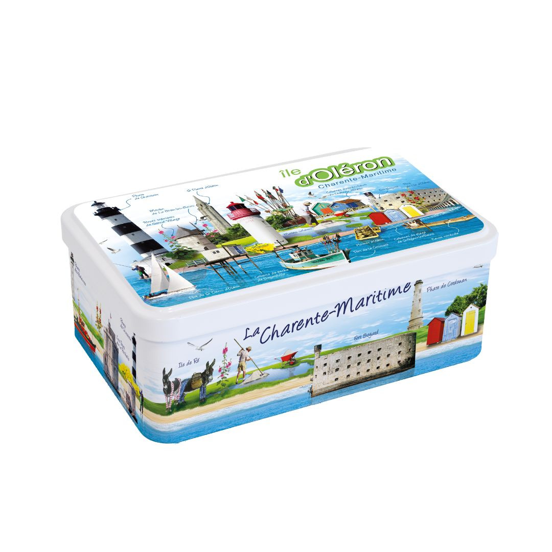 Achat Boîte sucre curiosités de l'île d'Oléron galettes charentaises en ligne 1 