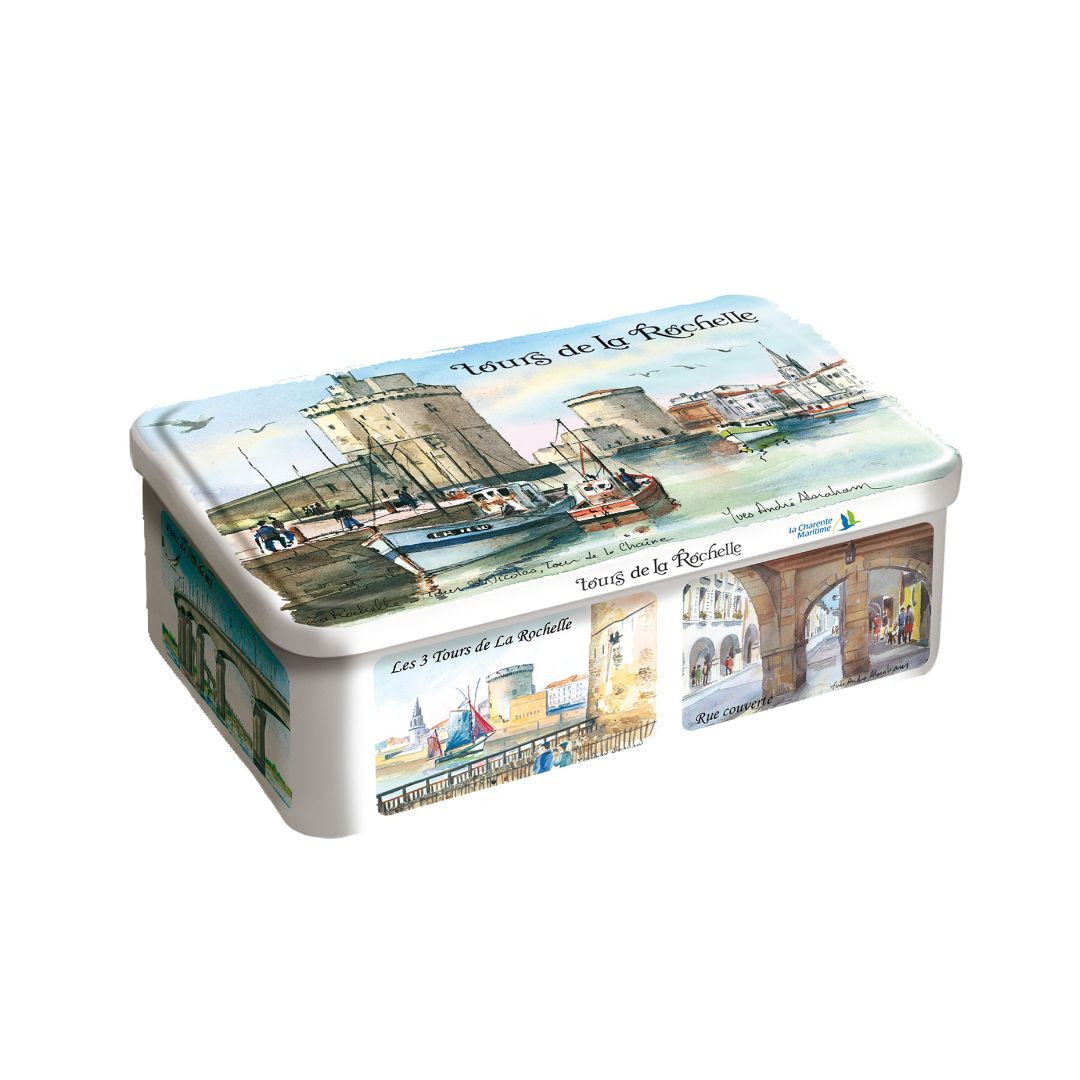 Achat Boîte sucre les tours de la Rochelle galettes charentaises en ligne 1 
