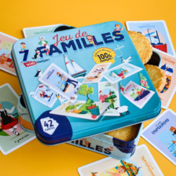 Boîte carrée jeu de 7 familles galettes pur beurre