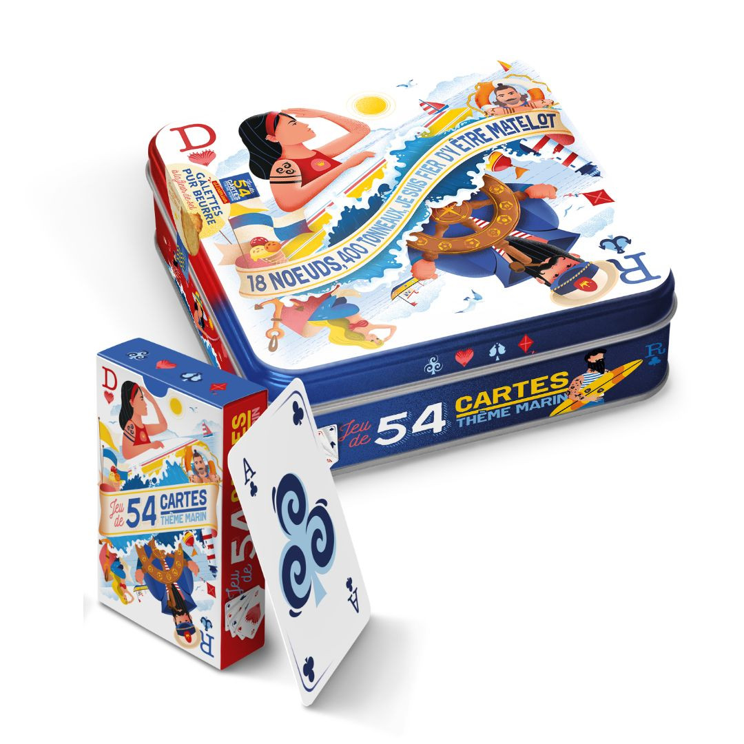 Achat Boite carrée jeu de cartes galette pur beurre en ligne 1 