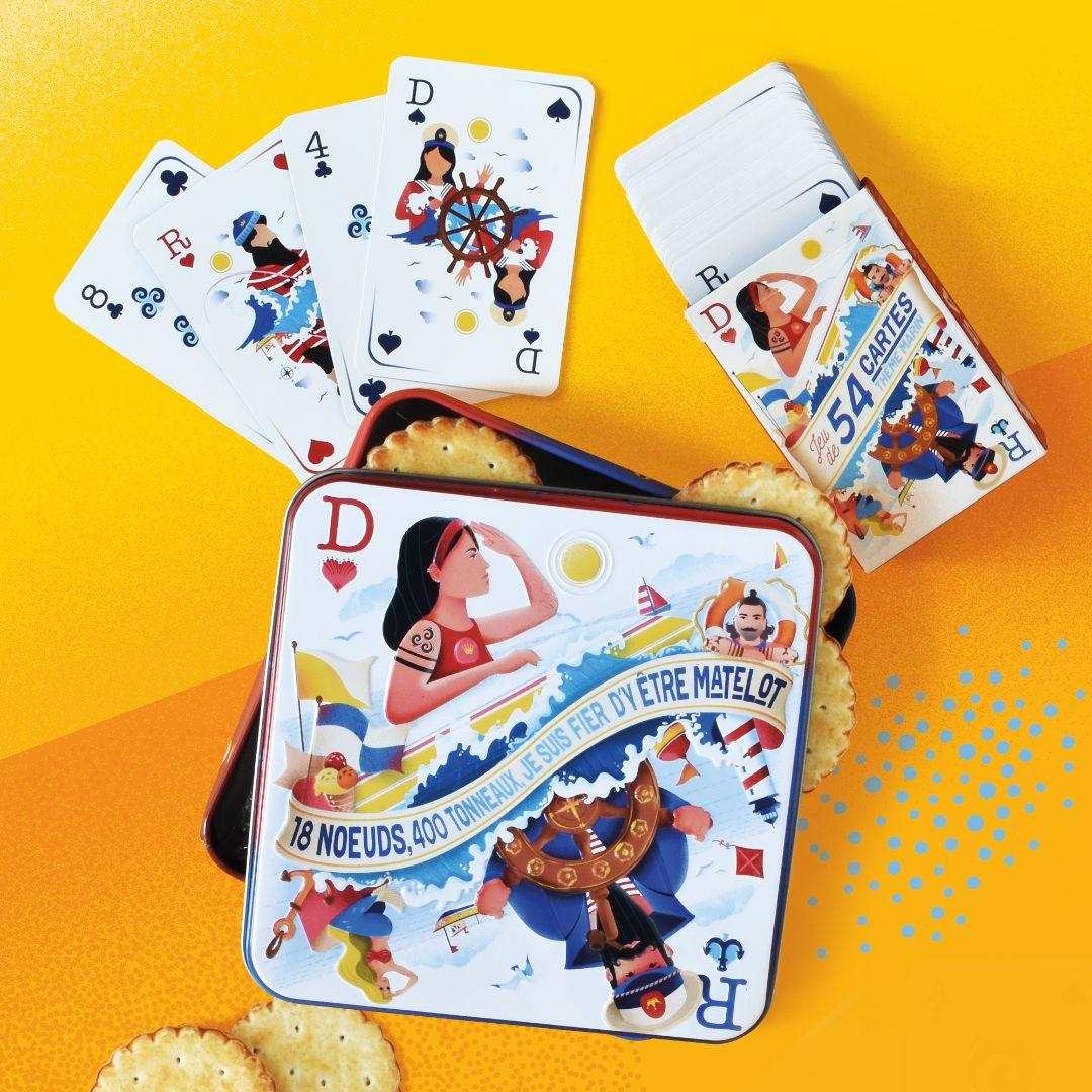 Achat Boite carrée jeu de cartes galette pur beurre en ligne 3 