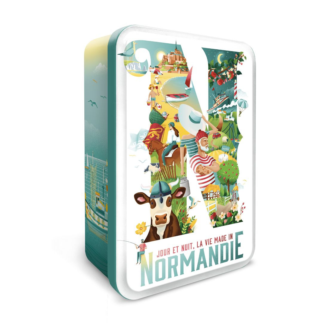 Achat Boîte sucre illustration Normandie sablés normands en ligne 1 