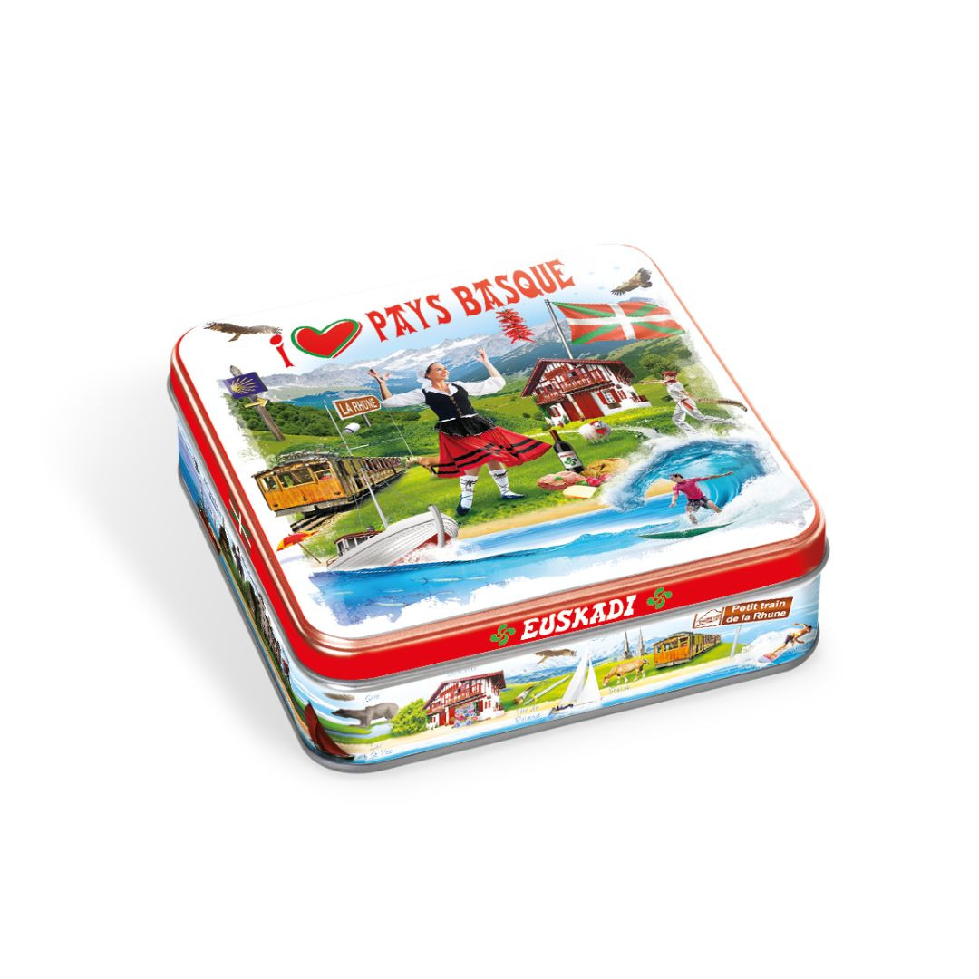 Achat Boite carrée maison basque galette nature à la fleur de sel en ligne 1 