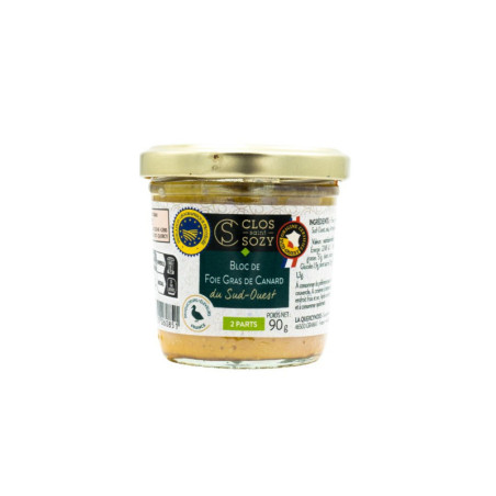 Verrine bloc de foie gras de canard