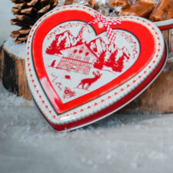 Boîte cœur collection cœur rouge caramels au beurre salé