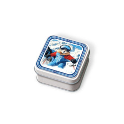 Boîte savon marmotte en ski caramels au beurre salé et fleur de sel