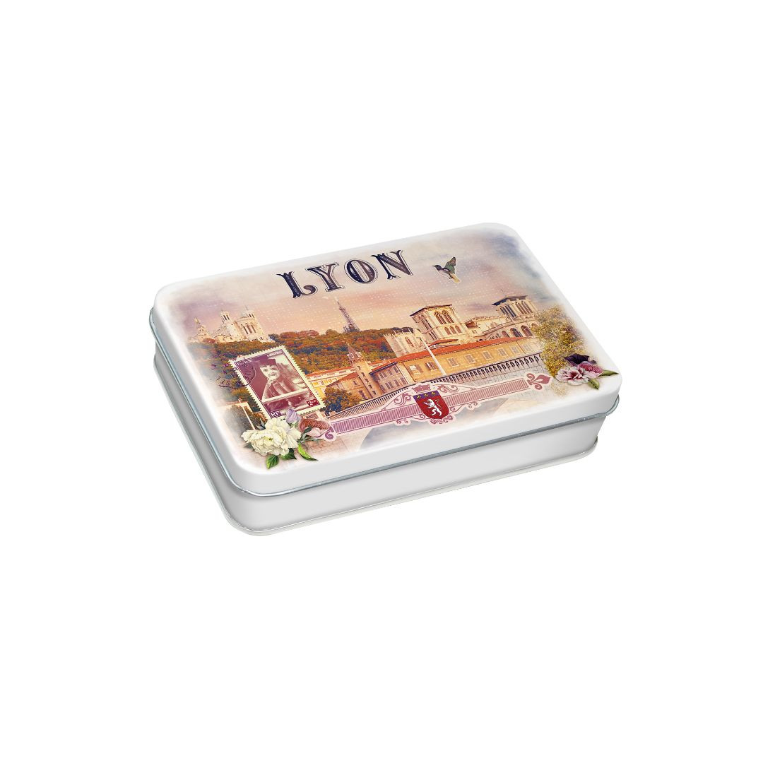 Achat Boîte pastille Lyon collection Lyon bonbons sucre cuit myrtille et framboise en ligne 1 