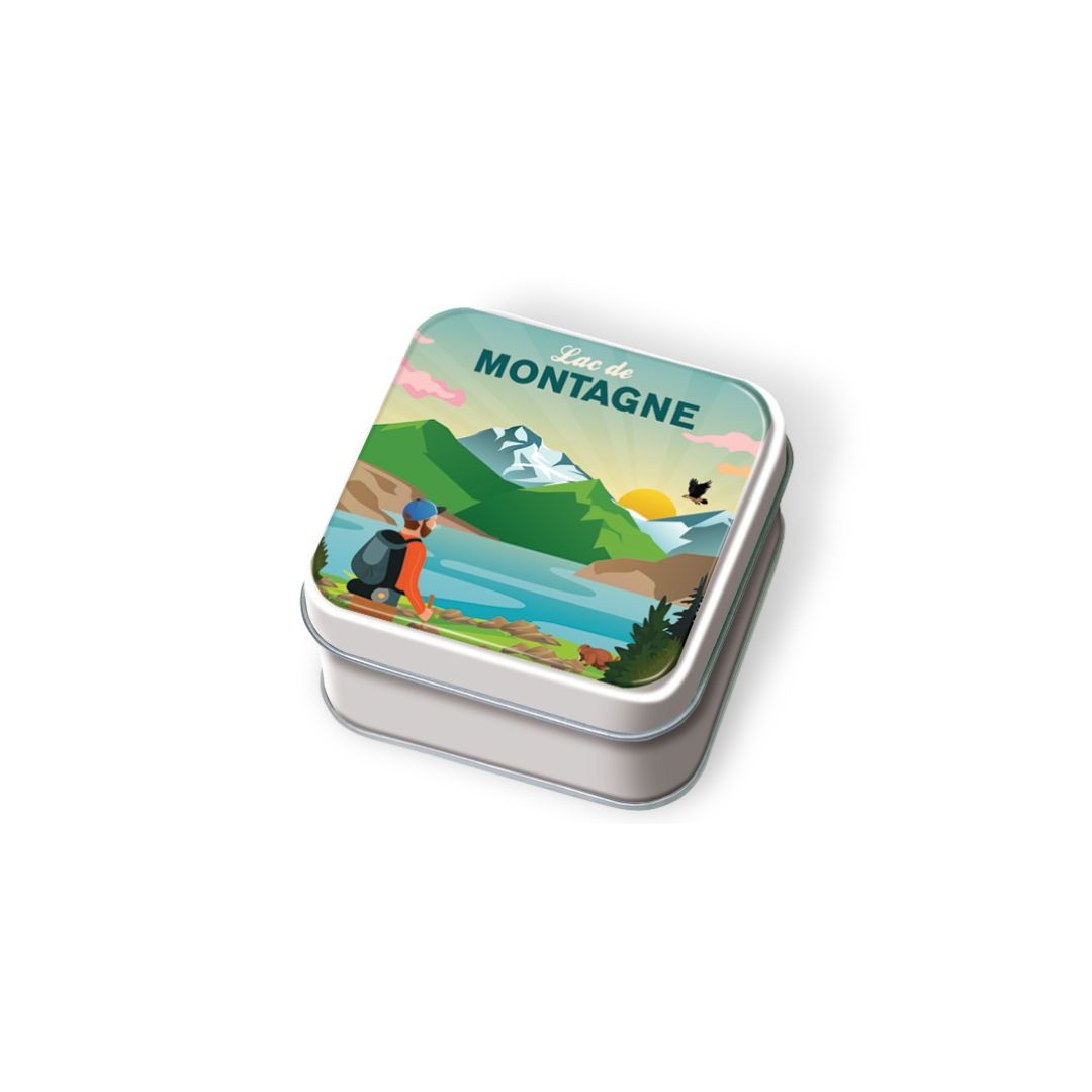 Achat Boîte savon randonneurs collection montagne été bonbons sucre cuit myrtille et framboise en ligne 1 