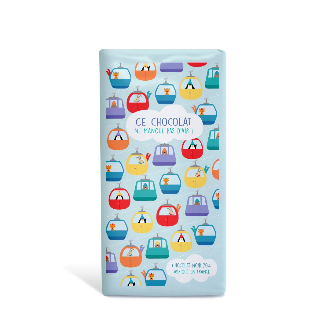 Achat Tablette collaboration Lali télécabine chocolat noir 70% de Cacao en ligne 1 