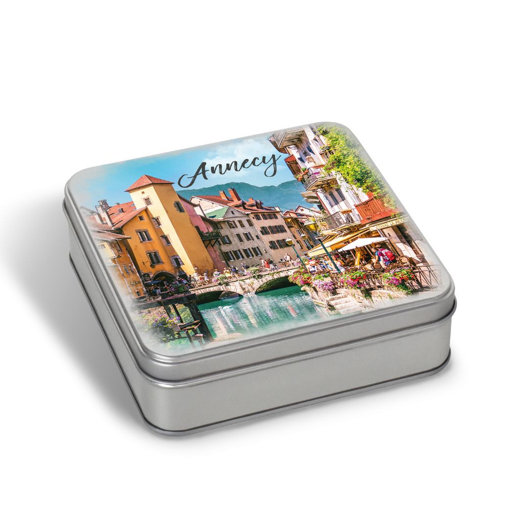 Achat Boîte carrée thiou collection Annecy sablés au beurre des Alpes en ligne 1 