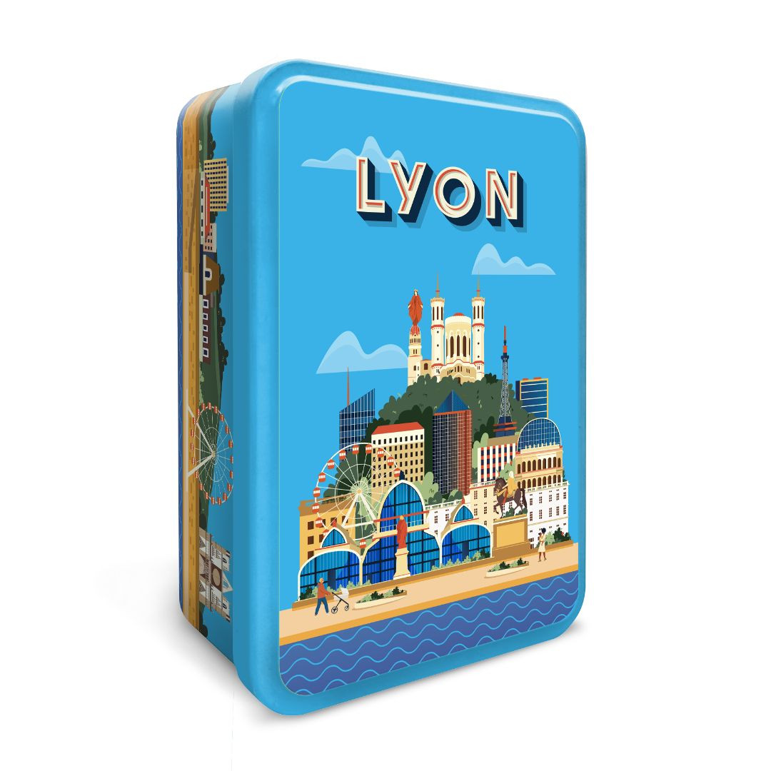 Achat Boîte sucre tour à Lyon collection Lyon sablés au beurre des Alpes en ligne 1 