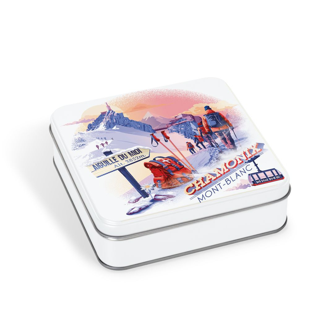 Achat Boîte carrée collection chamonix sablés au beurre des Alpes en ligne 1 