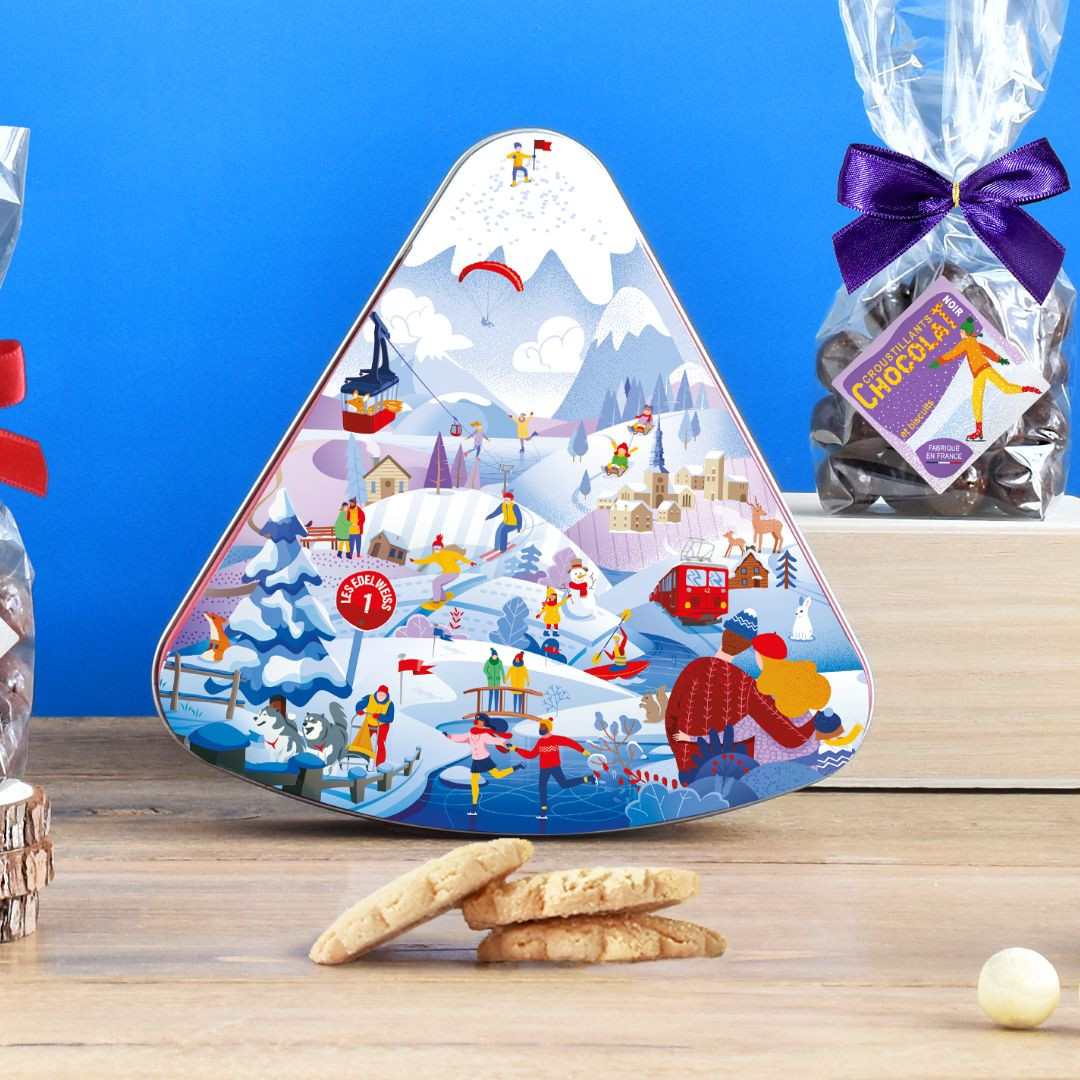 Achat Boite Triangle colllection sport d'hiver sablés beurre des alpes en ligne 1 