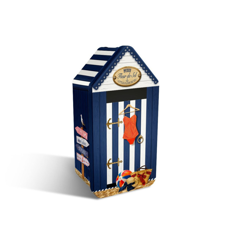 Boîte cabine de plage petite fleur de sel galette pur beurre