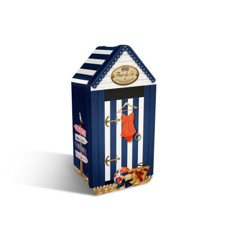 Boîte cabine de plage petite fleur de sel galette pur beurre