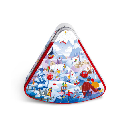 Boite triangle montagne sport hiver