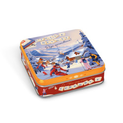 Boite carrée étoile des neiges