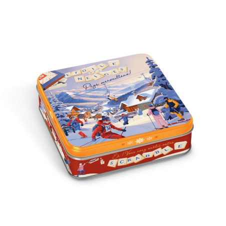 Boite carrée étoile des neiges