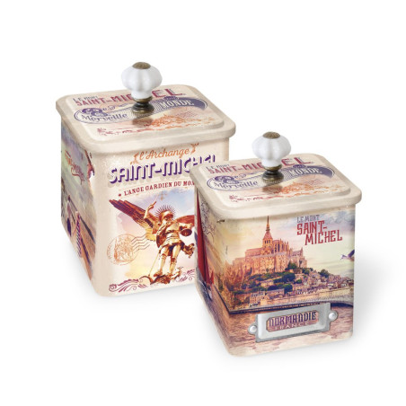 Boite 1/2 collector Mont St Michel vintage