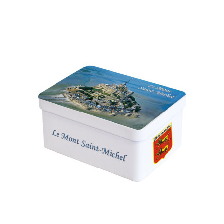 Boite sucrette Mont St Michel photo aérienne