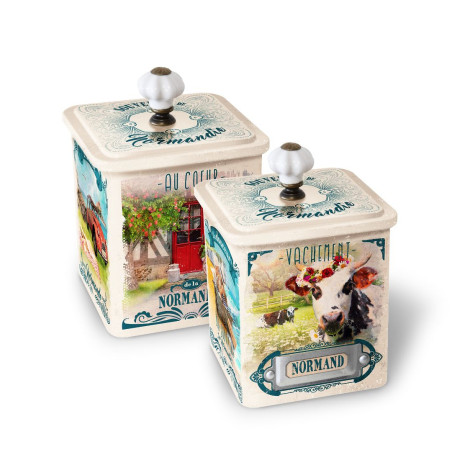 Boite 1/2 collector Normandie vintage