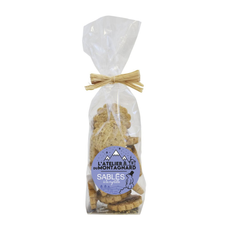 Sachet Atelier du Montagnard sablés à la myrtille