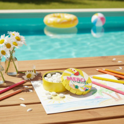 Boîte clic clac pause sucrée bonbons citron