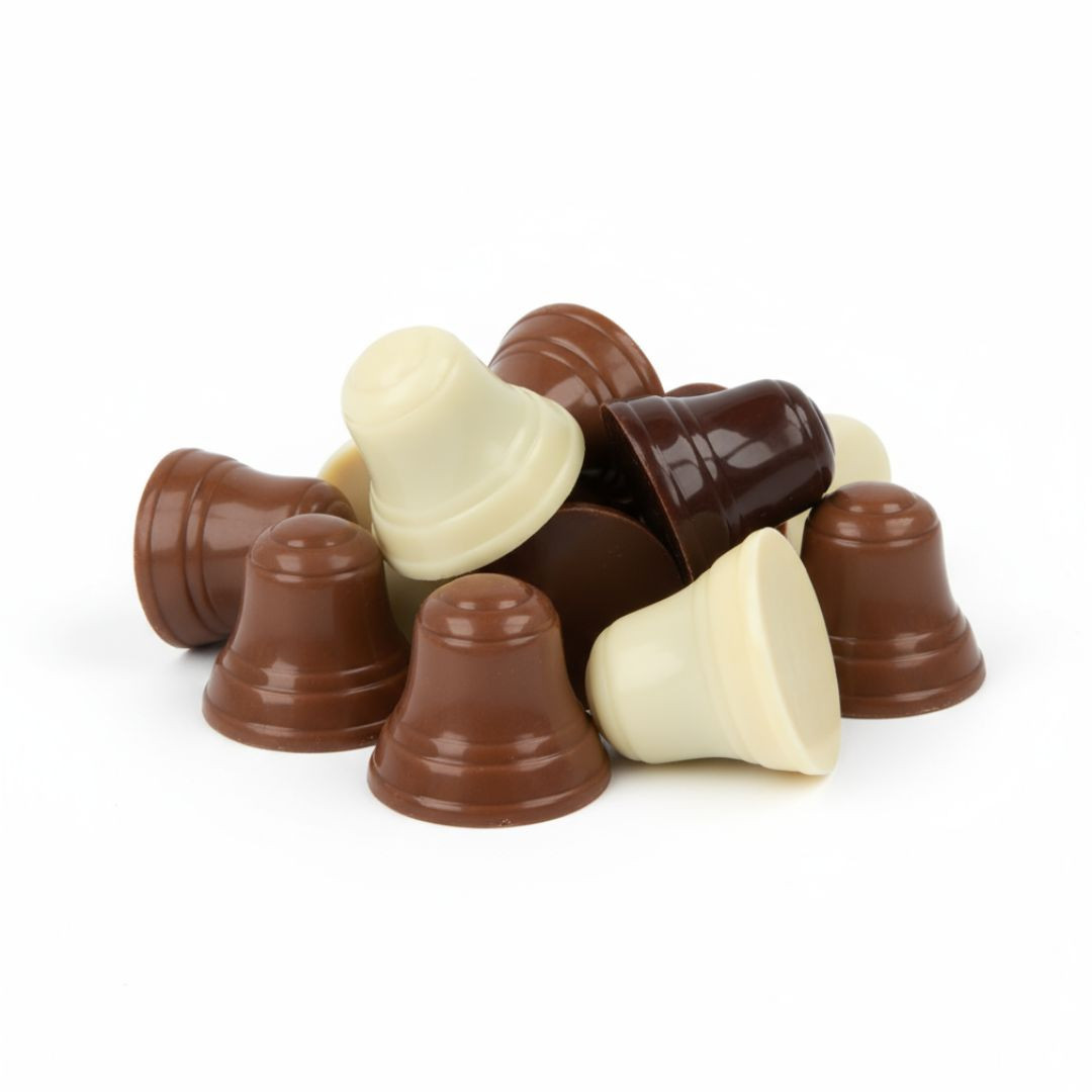 Achat Sachet cloches chocolat praliné noir lait et blanc en ligne 2 