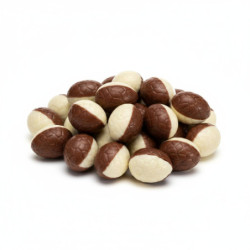 Sachet œufs bicolores lait et blancs