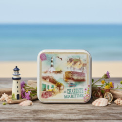 Boite savon Charente vintage caramels au beurre salé et fleur de sel