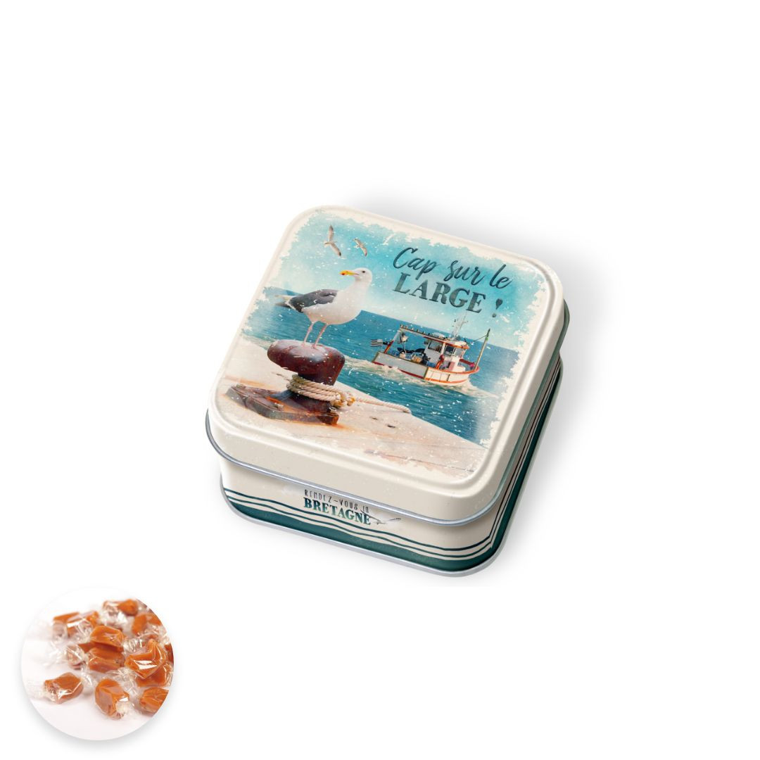 Achat Boite savon Mouette caramels beurre salé et fleur de el de Guérande en ligne 1 